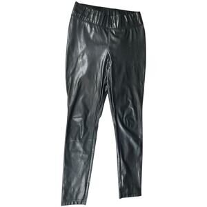 I.N.C International Concepts Women's High Rise Faux Leather Pants Size 8 Skinny